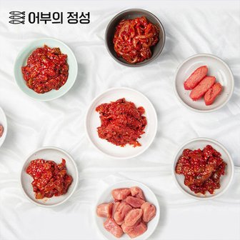  [어부의정성] 바다를품은 젓갈 선물세트(220gx5)/명란,낙지,오징어,명태,씨앗