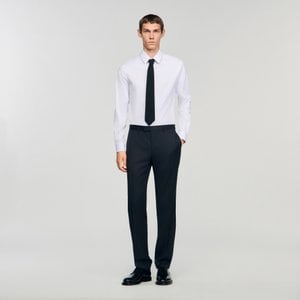 산드로옴므 [SANDRO HOMME] 슬림 스트레이트 수트 팬츠 SH25A3MRAS499