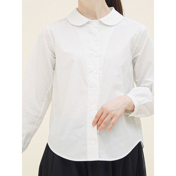 도트 라운드 셔츠 9부 아이 251305OIV
