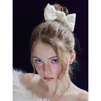 장폴클라리쎄 보니 패딩 리본 스크런치 JP-25-138S