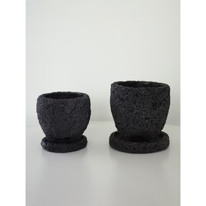 화산석 전용받침 2SIZES