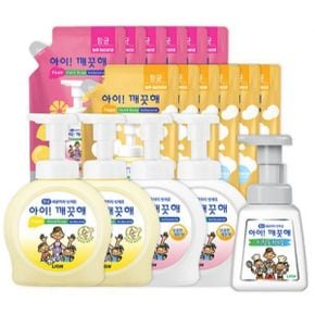 아이깨끗해 순&레몬 대용량 세트 (490ml용기x4개 + 450ml리필x12개 + 키친 250ml 용기)/ 8개월 사용