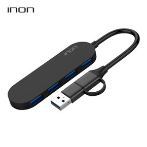 USB 3.0 2in1 C타입 A타입 4포트 허브 IN-UH420CA