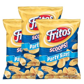 프리토스 [해외직구] Fritos Scoops Corn Chips 프리토스 오리지널 옥수수 칩 439.4g 3팩