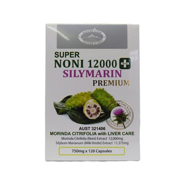 네이쳐스탑 슈퍼 노니 12000 실리마린 밀크시슬 함유 120캡슐