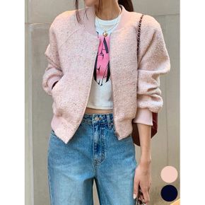 페미닌 데일리 트위드 집업 긴팔 자켓 WIBAJK009_P353983761