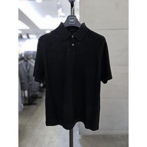 세이브존03  남자 봄 여름 티셔츠 블랙 PK 카라 반팔 니트 WSAGZ2GW07A_P393745370