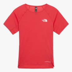 [노스페이스 공식] NT7UR39A 여성 선라이저 반팔 티셔츠_POPPY RED