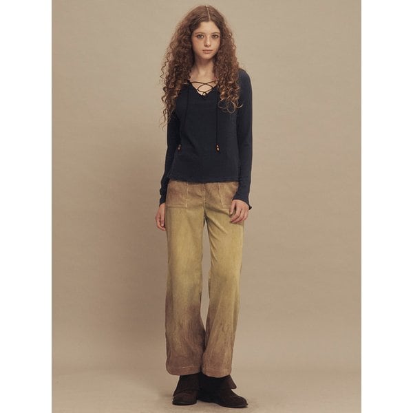 빈티지 페이드 코듀로이 팬츠 올리브