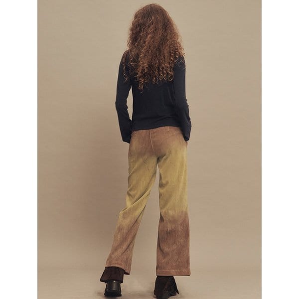 빈티지 페이드 코듀로이 팬츠 올리브