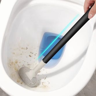 제이큐 화장실 변기 세척 실리콘 T자 벽걸이 청소솔 브러쉬 X ( 5매입 )