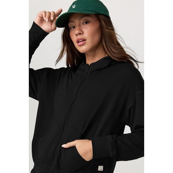 [여성] 헤일로 모던 풀 집 후디_블랙 VR26120007000