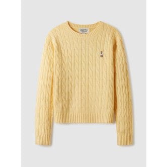 후아유 Steve Cable R-neck Pull over WHKAE4901F