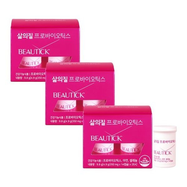 [뷰틱] 삶의질 프로바이오틱스 (350mg x 28캡슐) x 3개