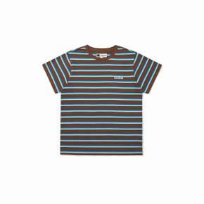 [공식](정상가 : 59,000원) 스트라이프 반팔 티셔츠 키즈 BROWN