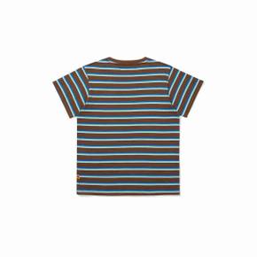 [공식](정상가 : 59,000원) 스트라이프 반팔 티셔츠 키즈 BROWN