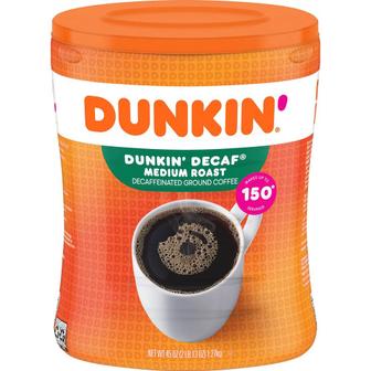  미국직구 Dunkin` Donuts 던킨도넛 디카페인 미디엄 분말커피 1.2kg Decaffeinated