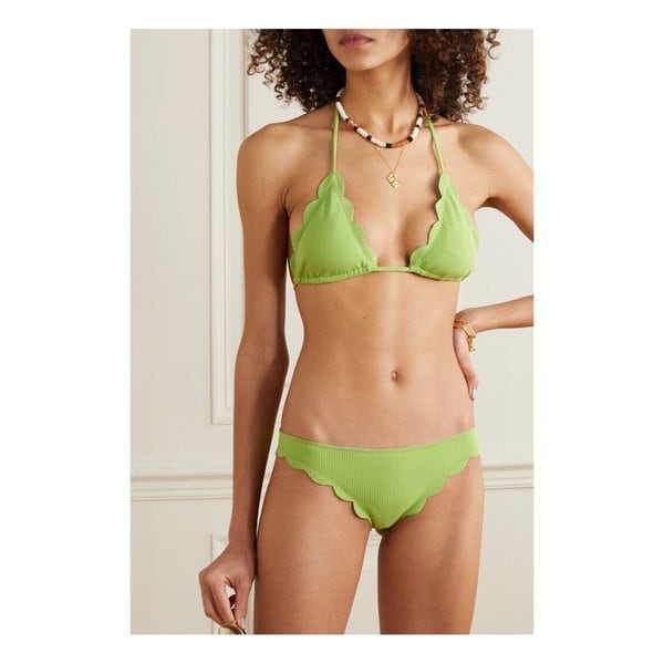 Broadway Reversible Scalloped Bikini Briefs 브라이트 그린 33599693056291524