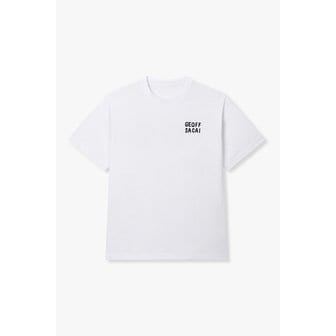 사카이 남성 엠브로이더리 로고 티셔츠_화이트 6426121119000