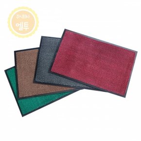 LT 도트 무지 현관매트 60X90 브라운 대형현관매트 출입구발판 현관발매트 코일현관매트