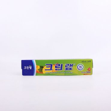 제이큐 크린랩 랩 위생 음식 비닐 쿠킹 접착 포장 22cm 50m X ( 2매입 )