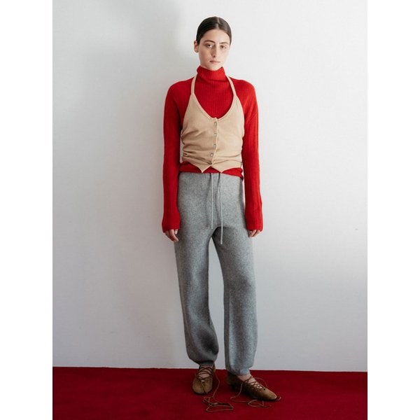 Cashmere knit banding pants (3Colors)