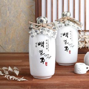 [ 2024년 대통령 설 선물_남북정상회담 만찬주 ]계룡백일주 30도 500ml 2본-추석선물