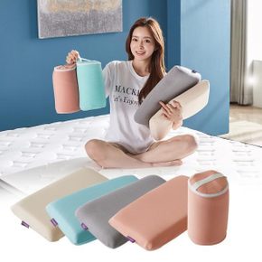 여행용 포터블 메모리폼 차박 휴대용 캠핑베개 낮은베개