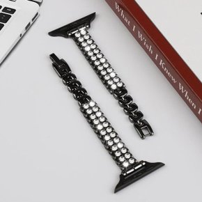 애플워치울트라4 49mm 쥬얼리 큐빅 스트랩 시계줄 메탈 밴드