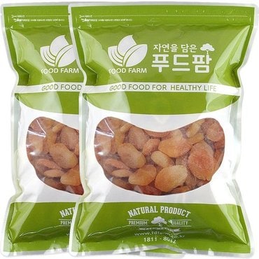  푸드팜 건살구 2kg(1kg+1kg)