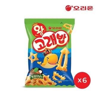  오리온 왕고래밥 볶음양념맛 M(56g)x6개