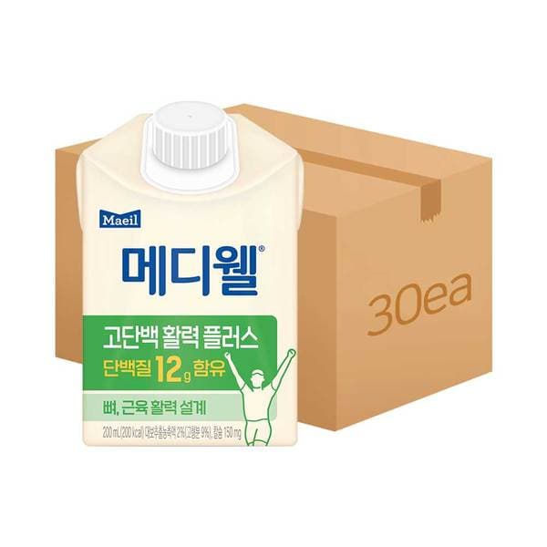 [메디웰] 고단백활력플러스 200ml 30팩(1박스) 매일유업 엠디웰