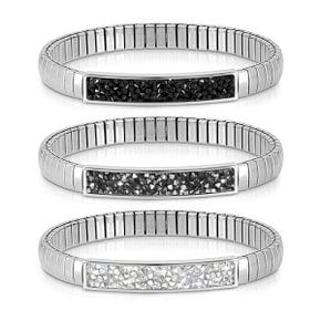 팔찌 EXTENSION (익스텐션) Glitter bracelet (S) Stainless steel with crystals 043220 (택1)