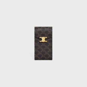 셀린느 트리오페 PHONE POUCH 승리 캔버스 TAN 10K682DS3.04LU