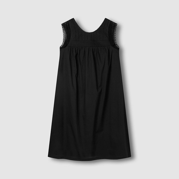 여 아일렛 민소매 파자마 원피스 J206203082099