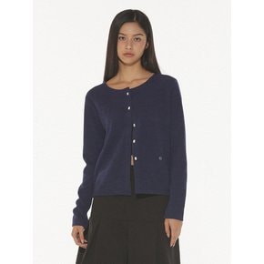 NORA CLASSIC U-NECK CARDIGAN - NAVY