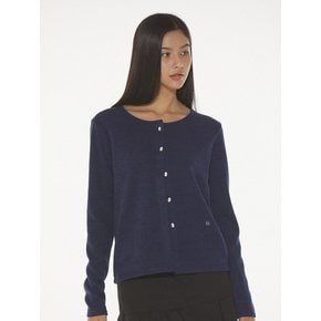 NORA CLASSIC U-NECK CARDIGAN - NAVY