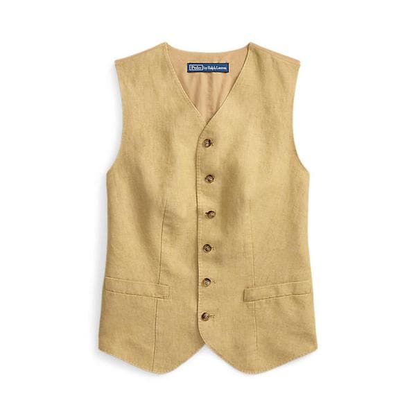 여성 버튼 델라베 리넨 베스트(WMPOOTWN5V20370260)