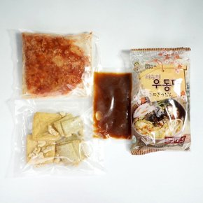 [단짠예찬] 사누끼 김치우동 밀키트 450gx3팩(면+소스+토핑 포함)