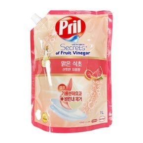 맑은식초 산뜻한 자몽향 리필 1L