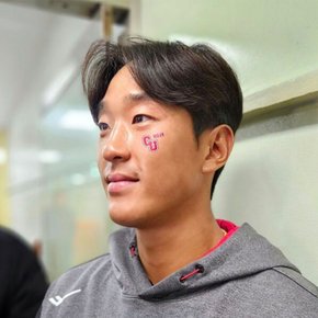 송찬의 선수 스포츠 야구 타투 스티커 응원용품 페이스 페인팅 건식 판박이