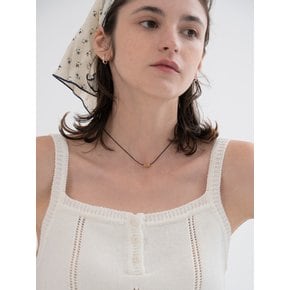 Basil knit sleeveless (ivory)