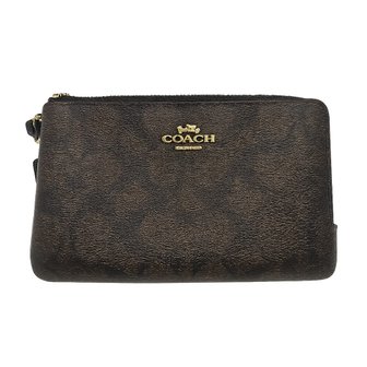 코치 더블 코너 지퍼 파우치 F87591 IMAA8