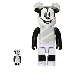 400%+100% BEARBRICK HAT AND PONCHO MICKEY