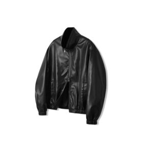 Fake Sheepskin Jacket BLACK