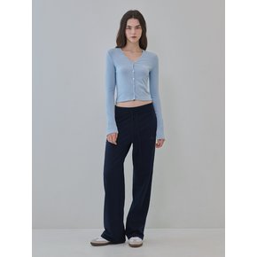 Cozy lazy wide sweatpants (Navy)