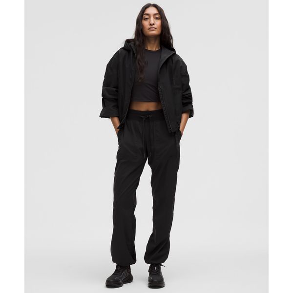 20% ▼ 워터 리지스턴트 크롭 후드 재킷 - BLK/GGRE
