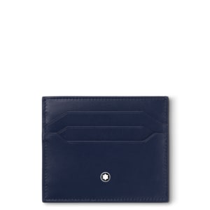몽블랑 마이스터스튁 6cc 카드 지갑 잉크 블루 131694