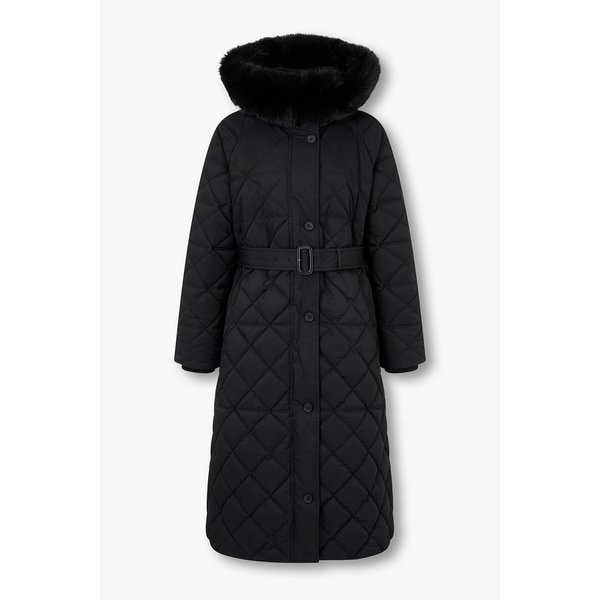 폭스 퍼 후드 다이아 퀼팅 롱 다운 자켓 7255417115199