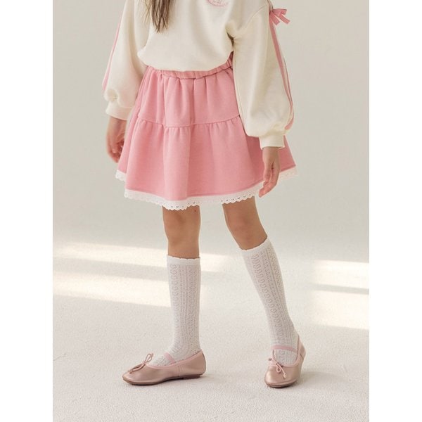 플로우 레이스 스커트